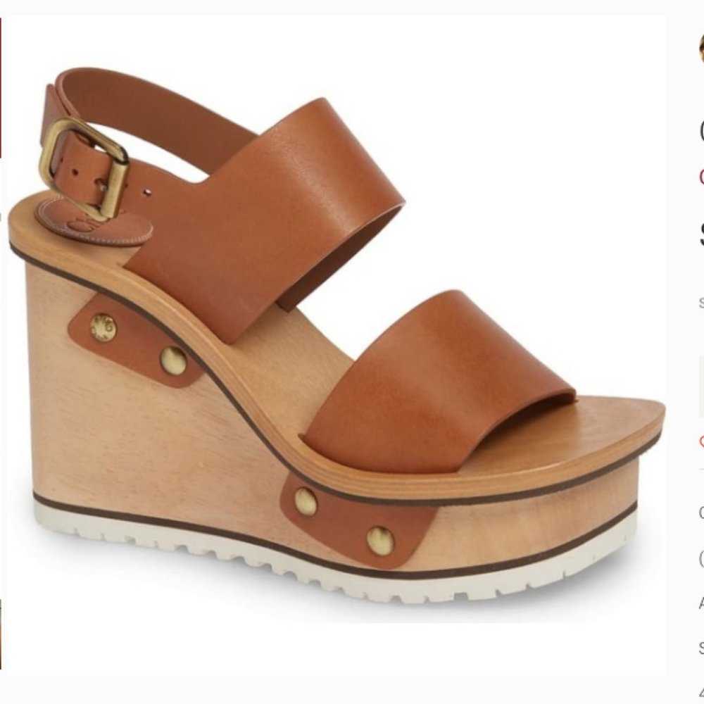 Chloé Valentine Platform Wedge Sandal